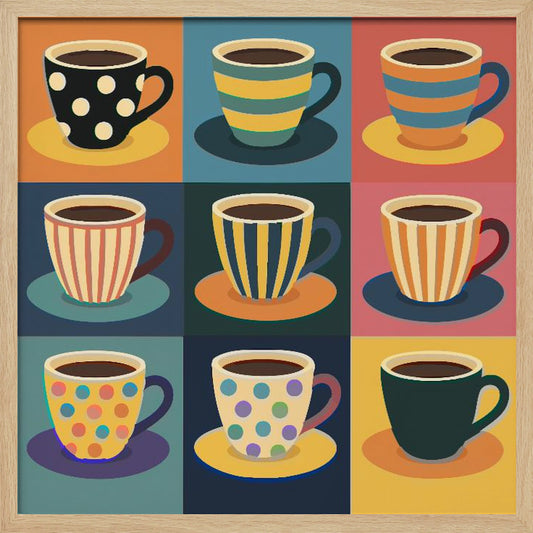 Colorful Coffee Cups - Poster / Art Print