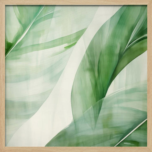 Abstract Banana Leaf - Poster / Art Print