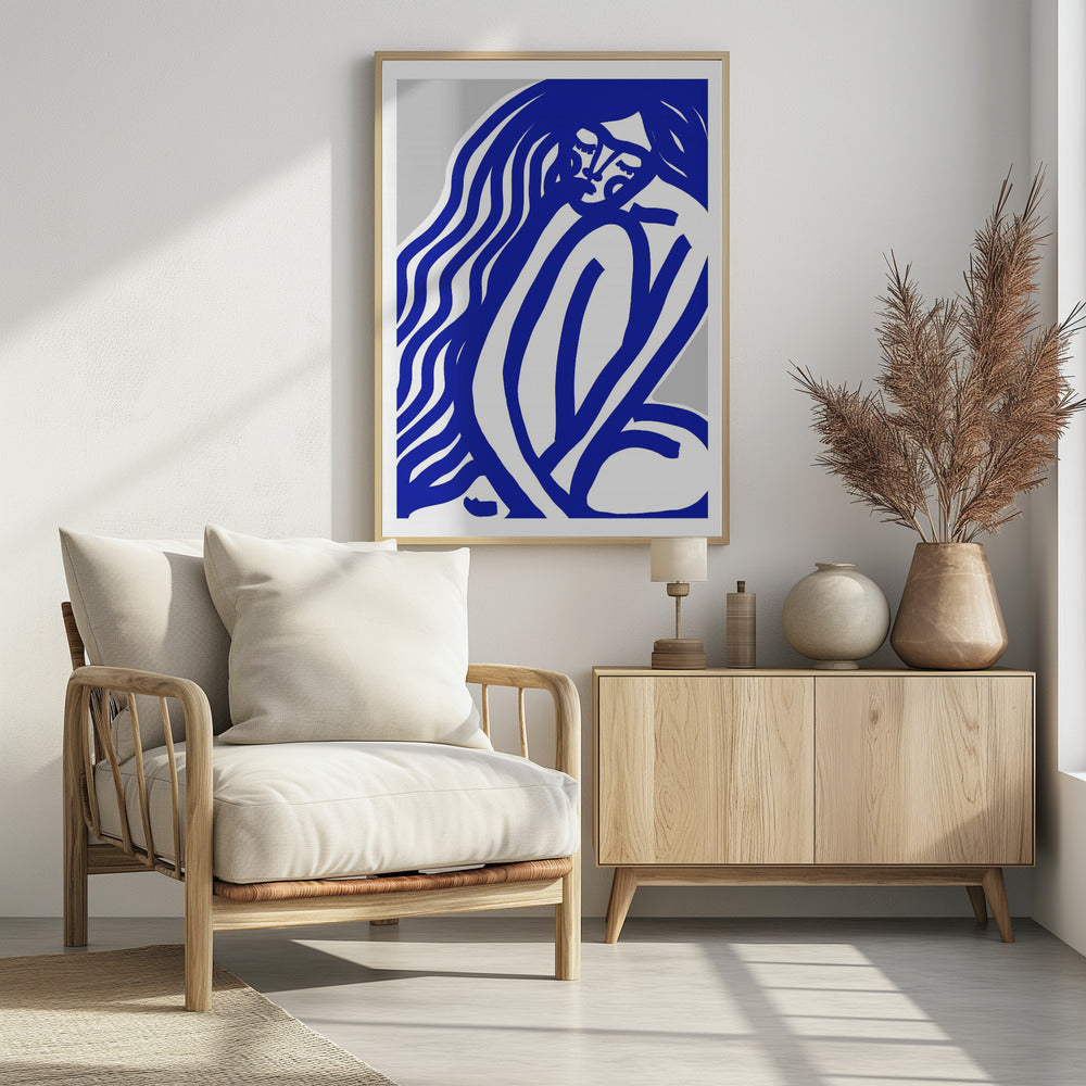 The Silence (Blue) - Poster / Art Print