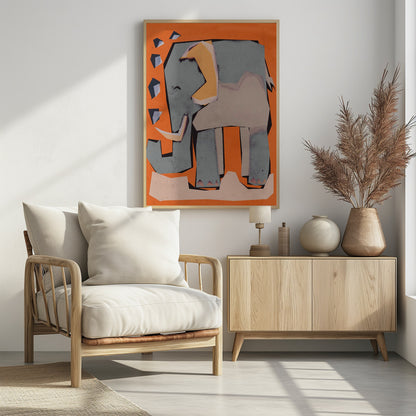 Happy Elephant - Poster / Art Print
