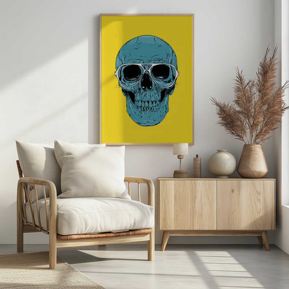 Blue Skull - Poster / Art Print