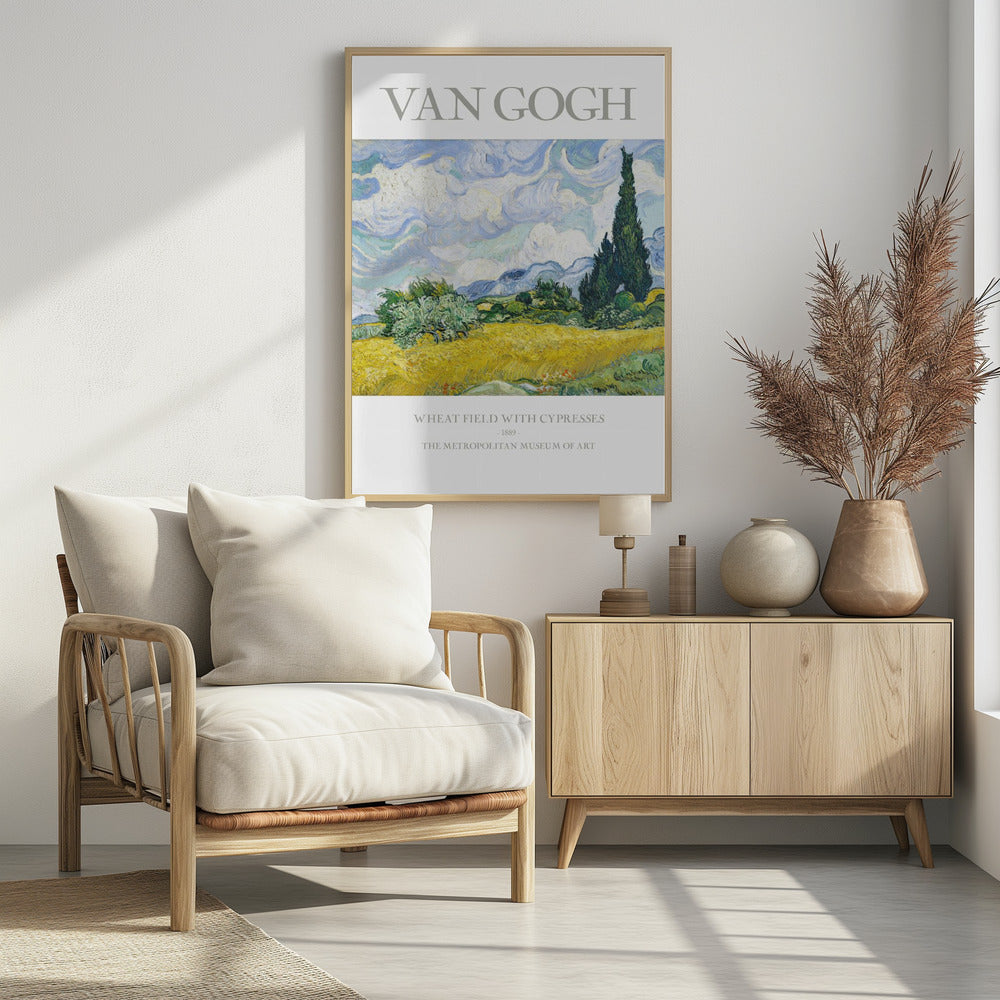 Wheat Field With Cypresses - Poster / Art Print