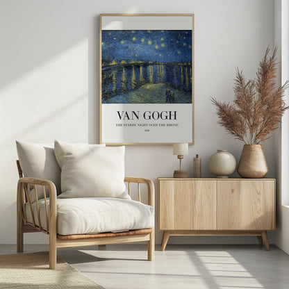 The Starry Night Over The Rhone - Poster / Art Print