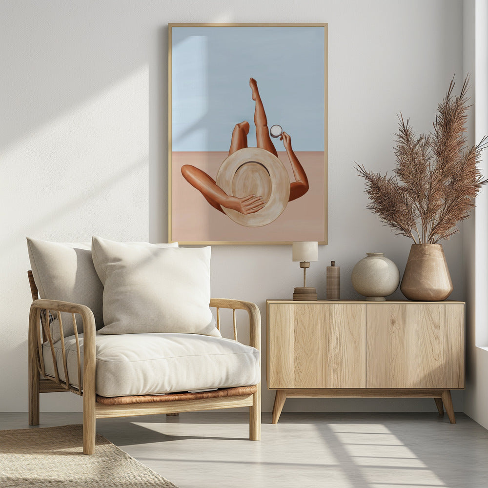 Poolside Girl - Poster / Art Print