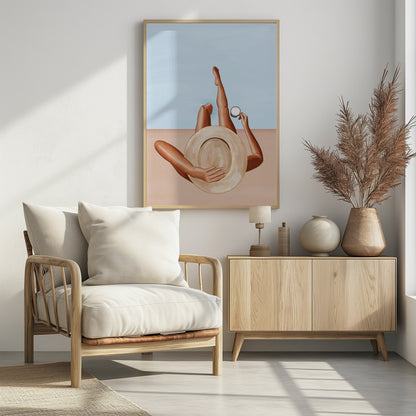 Poolside Girl - Poster / Art Print