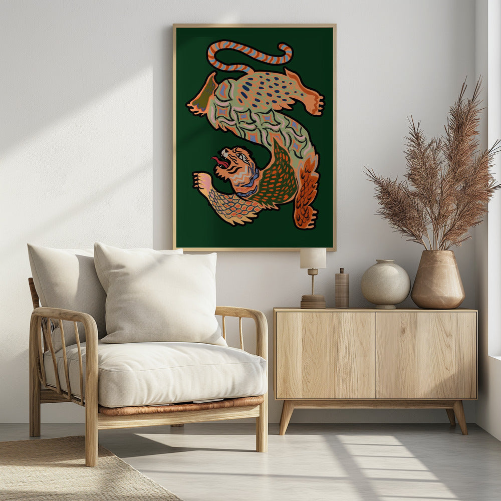 Asiantiger Green - Poster / Art Print