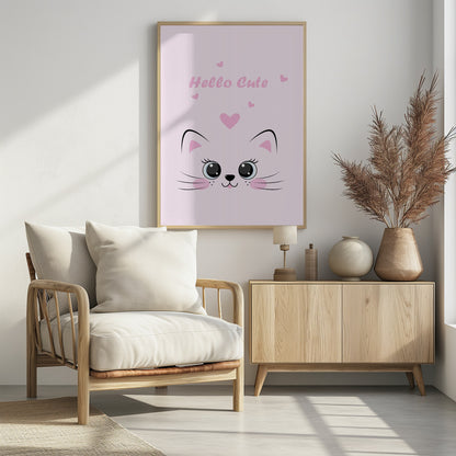 Pink Cat - Poster / Art Print