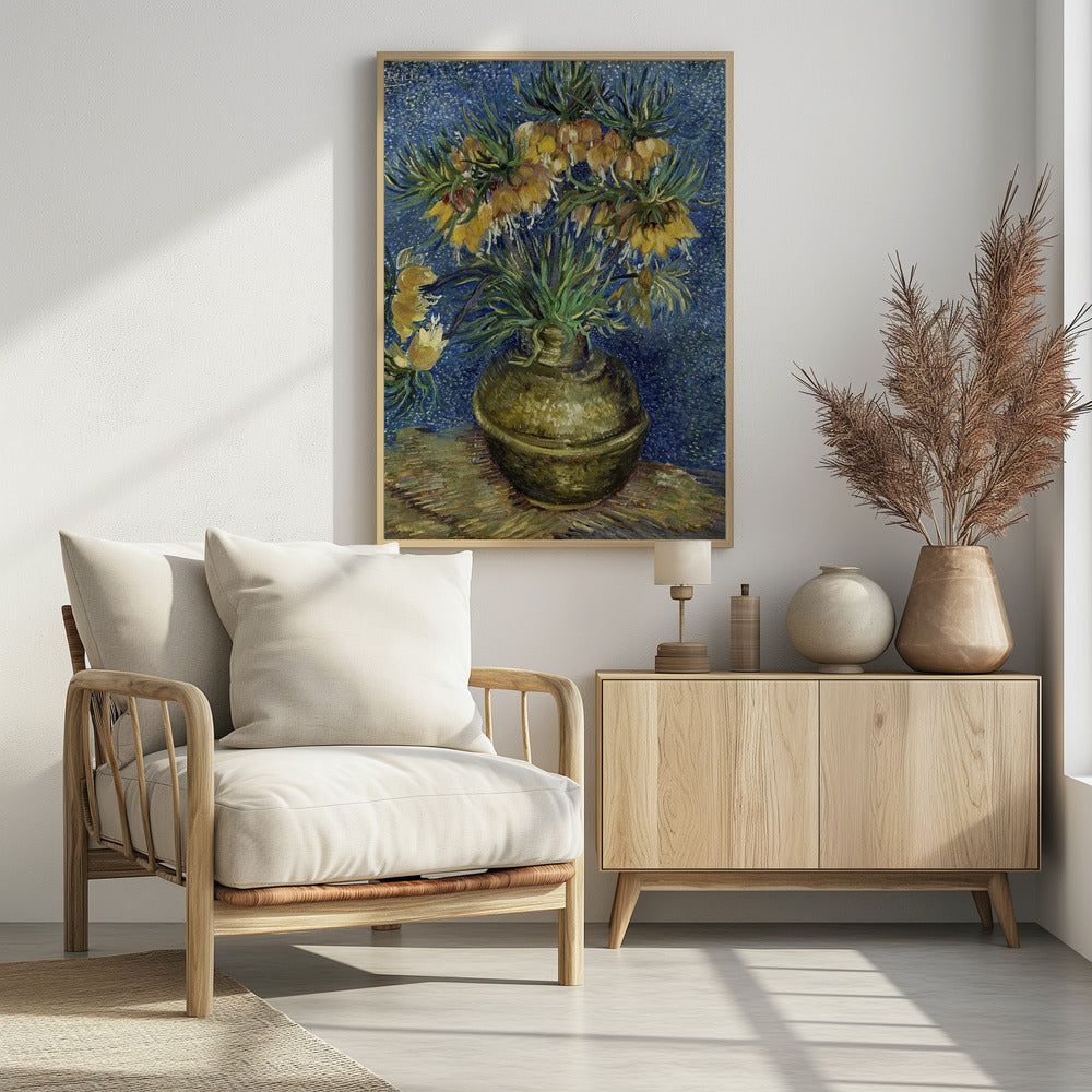 Vincent Van Gogh's Imperial Fritillaries In a Copper Vase (1887) - Poster / Art Print