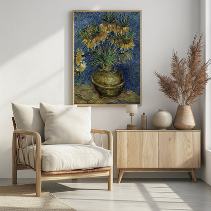 Vincent Van Gogh's Imperial Fritillaries In a Copper Vase (1887) - Poster / Art Print