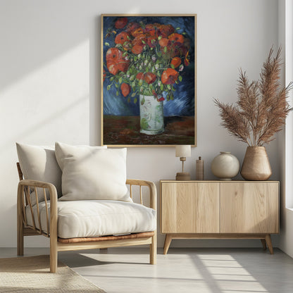 Vincent Van Gogh's Vase With Poppies (1886) - Poster / Art Print