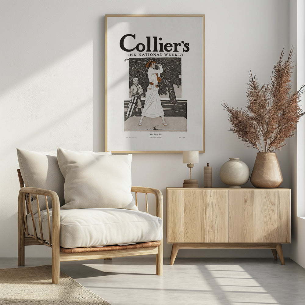 Collier's, the National Weekly, the First Tee (1912) - Poster / Art Print