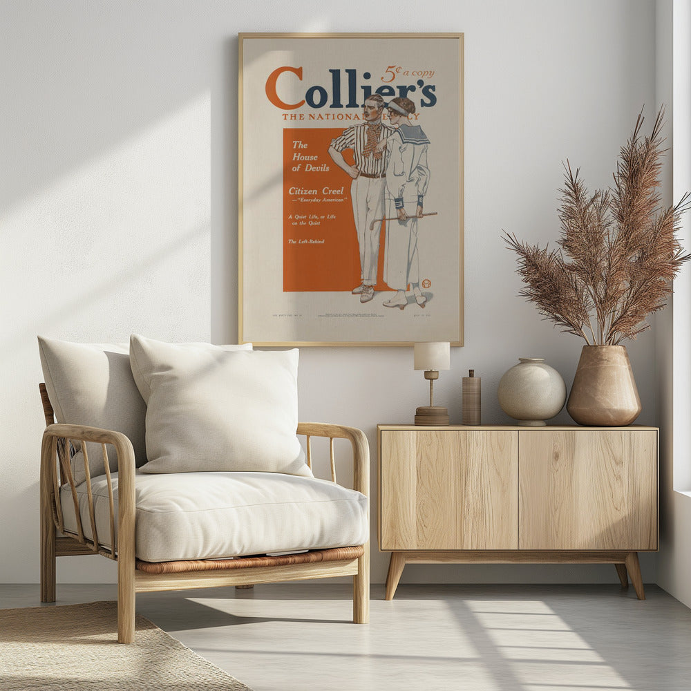 Collier's, The National. The House of Devils - Poster / Art Print
