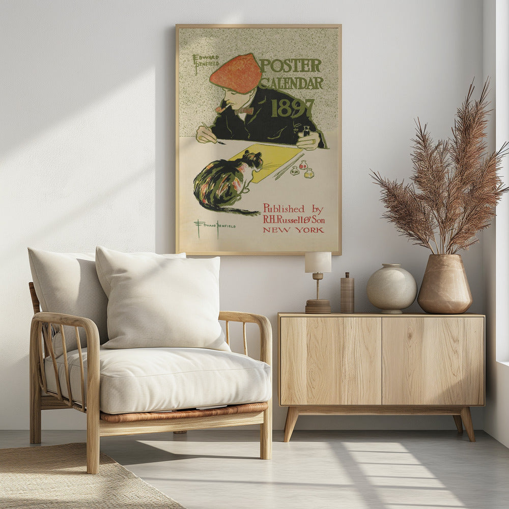 Edward Penfield Self Portrait - Poster / Art Print