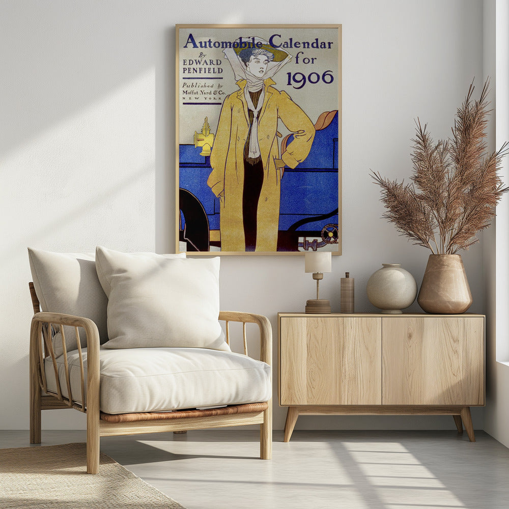 Edward Penfield's Automobile Calendar for 1906 - Poster / Art Print