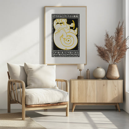 Variety Act 1  Maxi the Ichthyosaurus Turned Man - Poster / Art Print