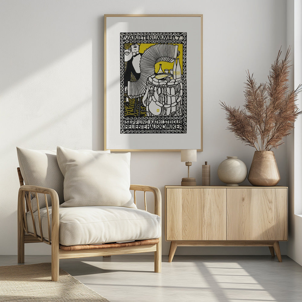 Sepp and Kathi Steidler, Popular House Comedians - Poster / Art Print