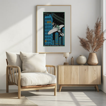 Tête Á Tête On the 968th Floor of a Skyscraper - Poster / Art Print