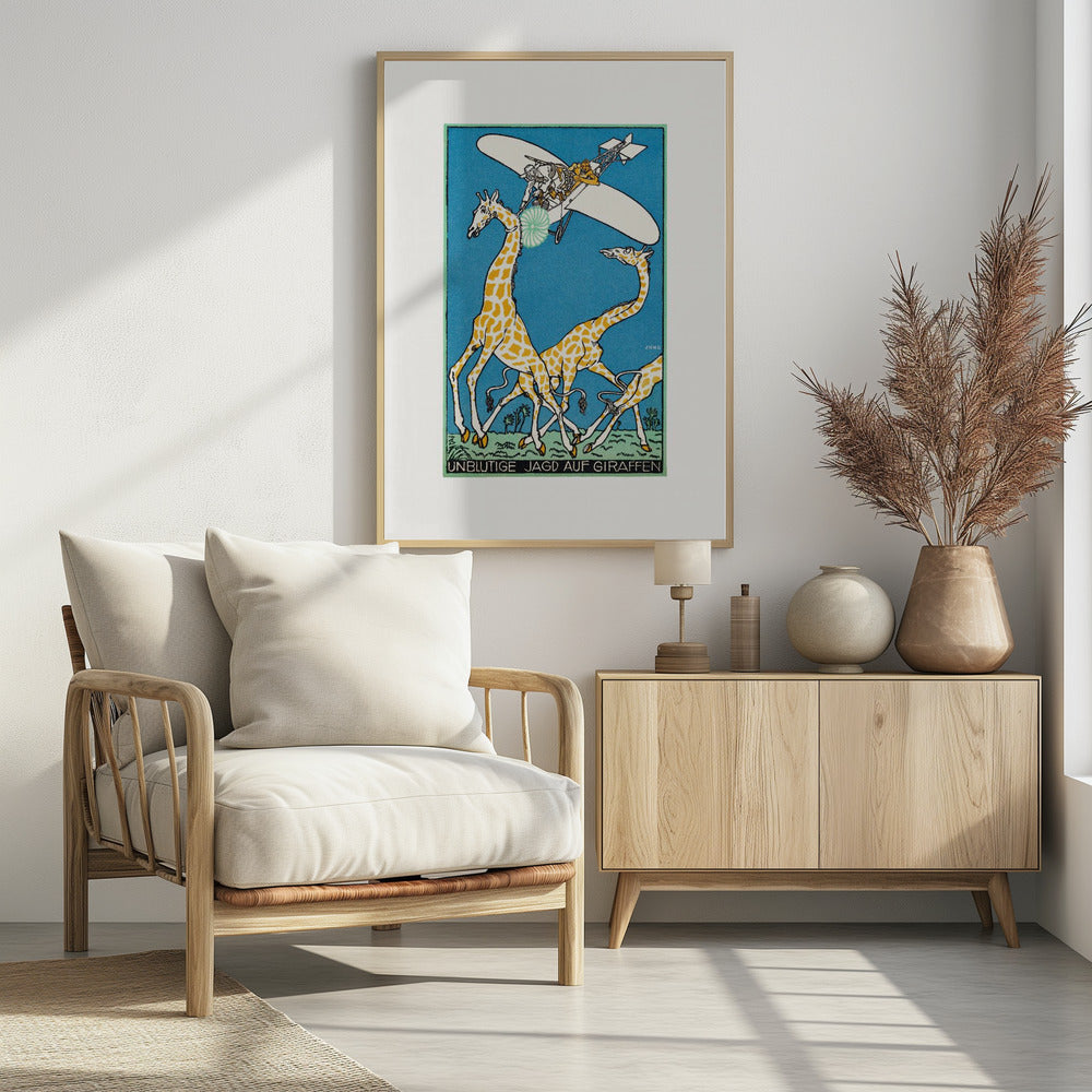 Bloodless Giraffe Hunt - Poster / Art Print