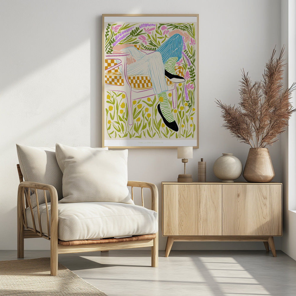 Quiet in the garden - Poster / Art Print