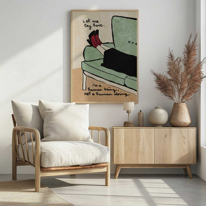Let me lay here - Poster / Art Print