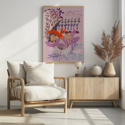 Artichoke thief at sunrise - Poster / Art Print