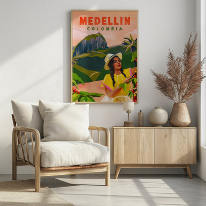 Medellin Colombia Travel Poster - Poster / Art Print