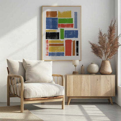Color Block Harmony - Poster / Art Print