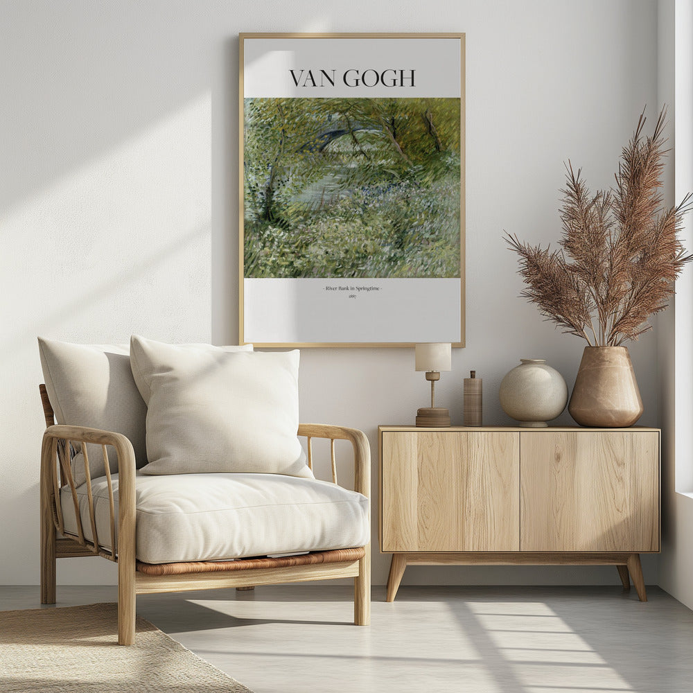 River Bank In Springtime (1887) - Poster / Art Print