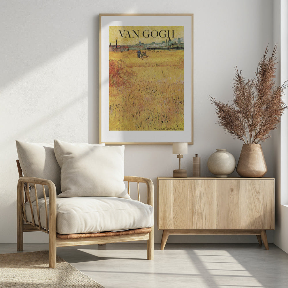 Wheat Field With View of Arles (1888) - Poster / Art Print