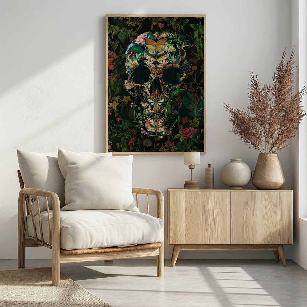 Papillon Skull - Poster / Art Print