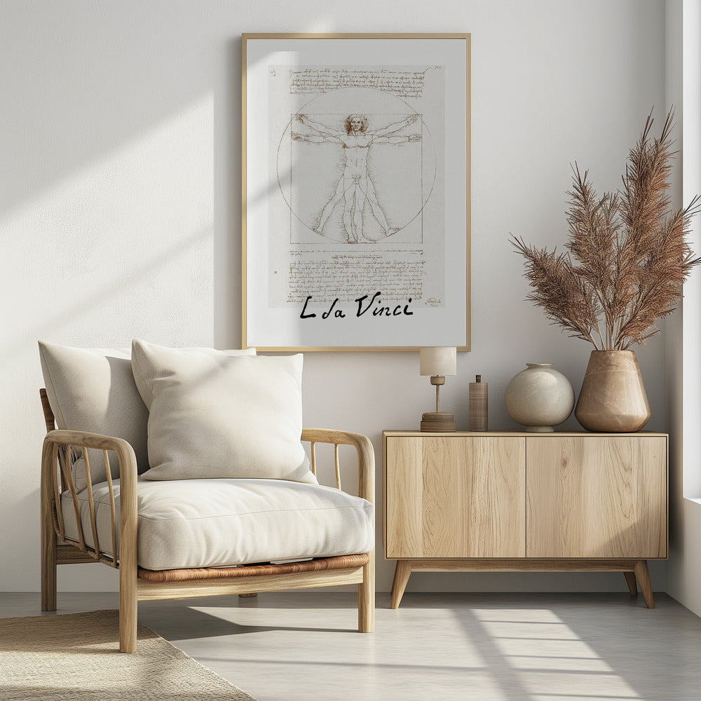 Vitruvian Man Signature - Poster / Art Print