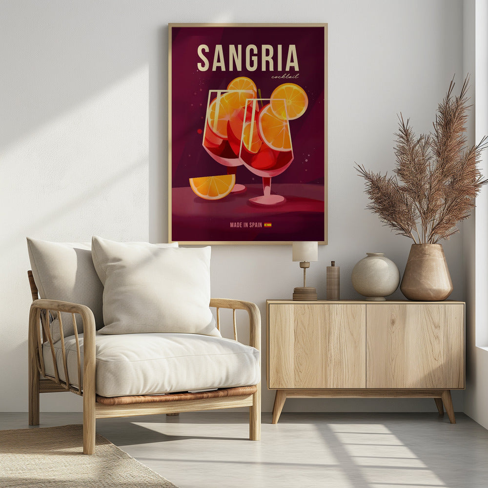 Sangria Cocktail - Poster / Art Print