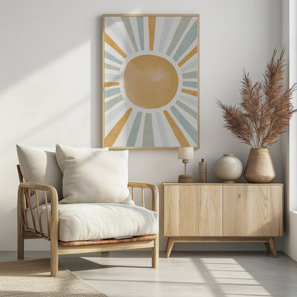 Radiant Sunburst - Poster / Art Print