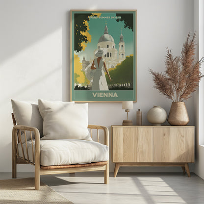 Vienna Summer Stroll - Poster / Art Print