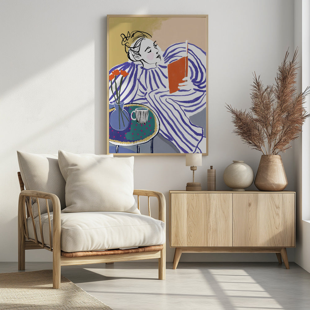 Cozy Reading Corner - Poster / Art Print