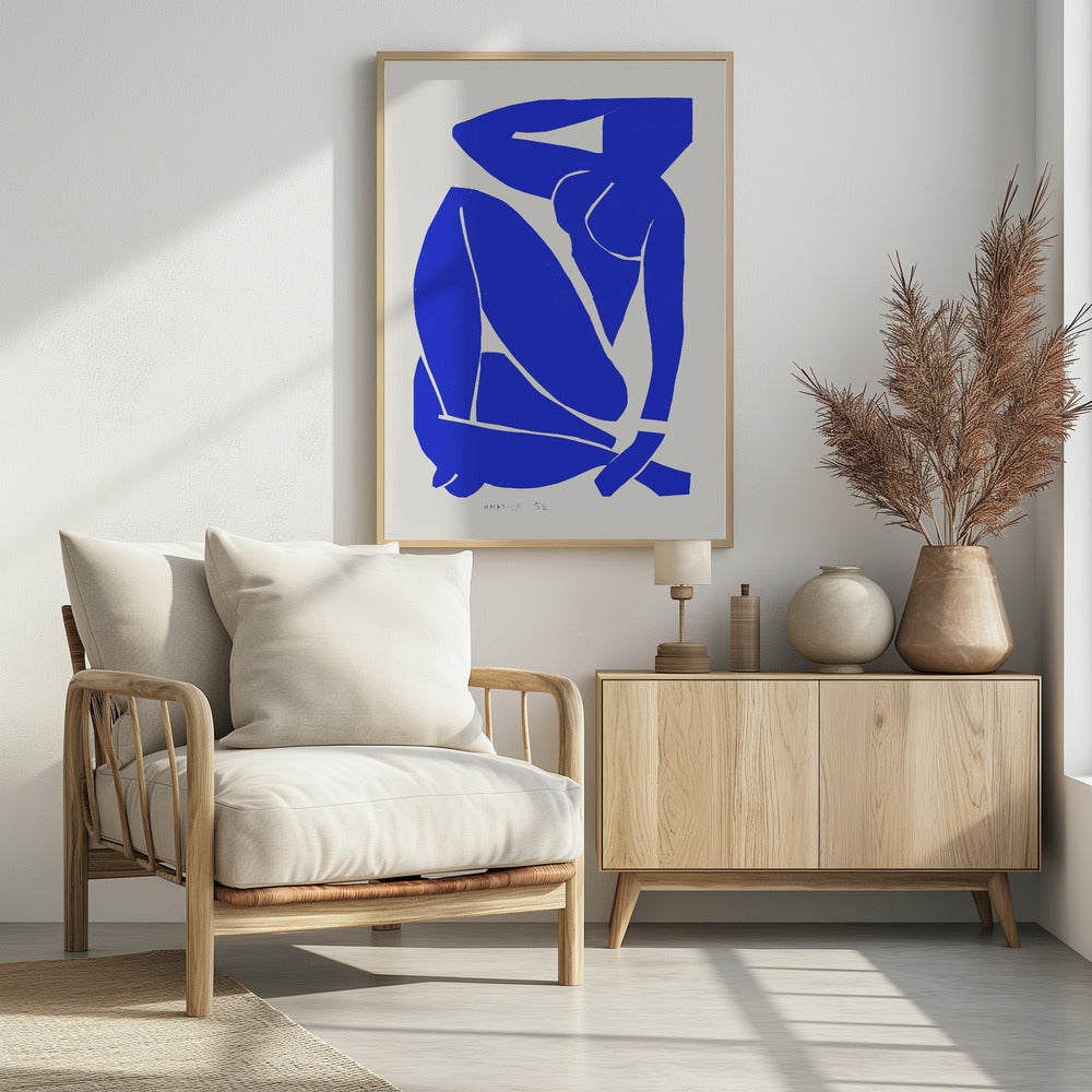 Nudo Blu III 1952 - Poster / Art Print