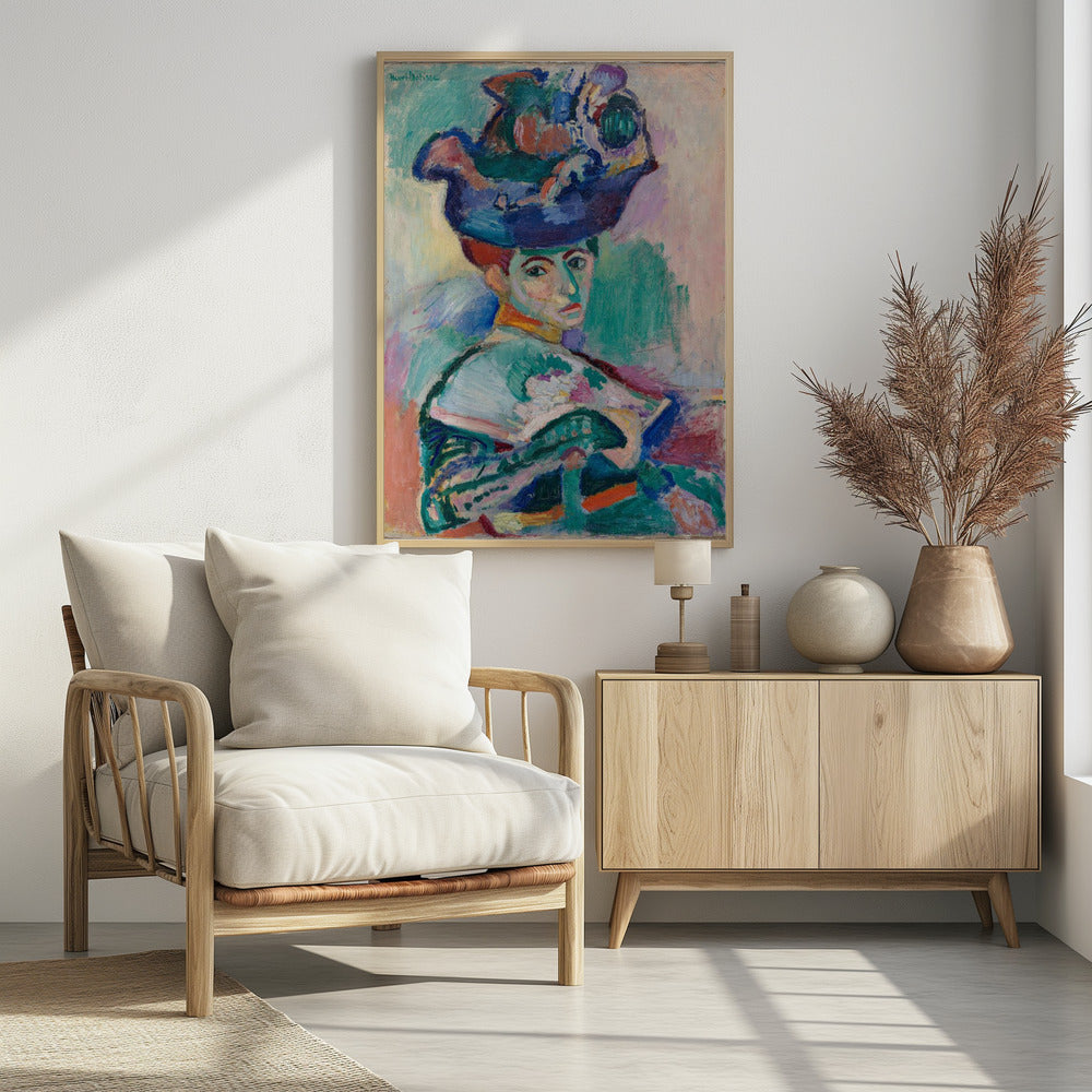 Woman With Hat - Poster / Art Print