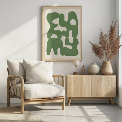 Organic Harmony Forms - Poster / Art Print