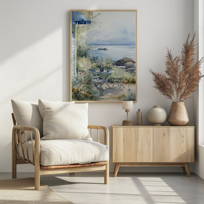 Summer Theme In Watercolor No 7 - Poster / Art Print