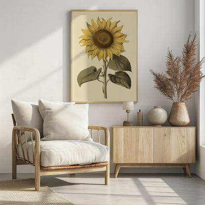 Vintage Sunflower - Poster / Art Print