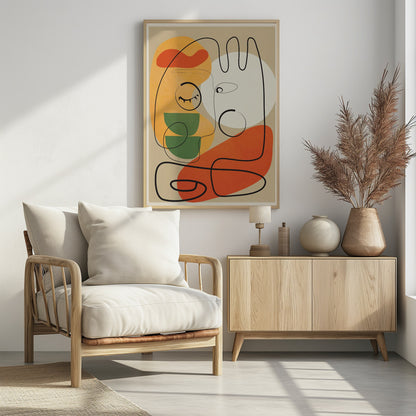 Very Abstract Colorful Portrait - Poster / Art Print