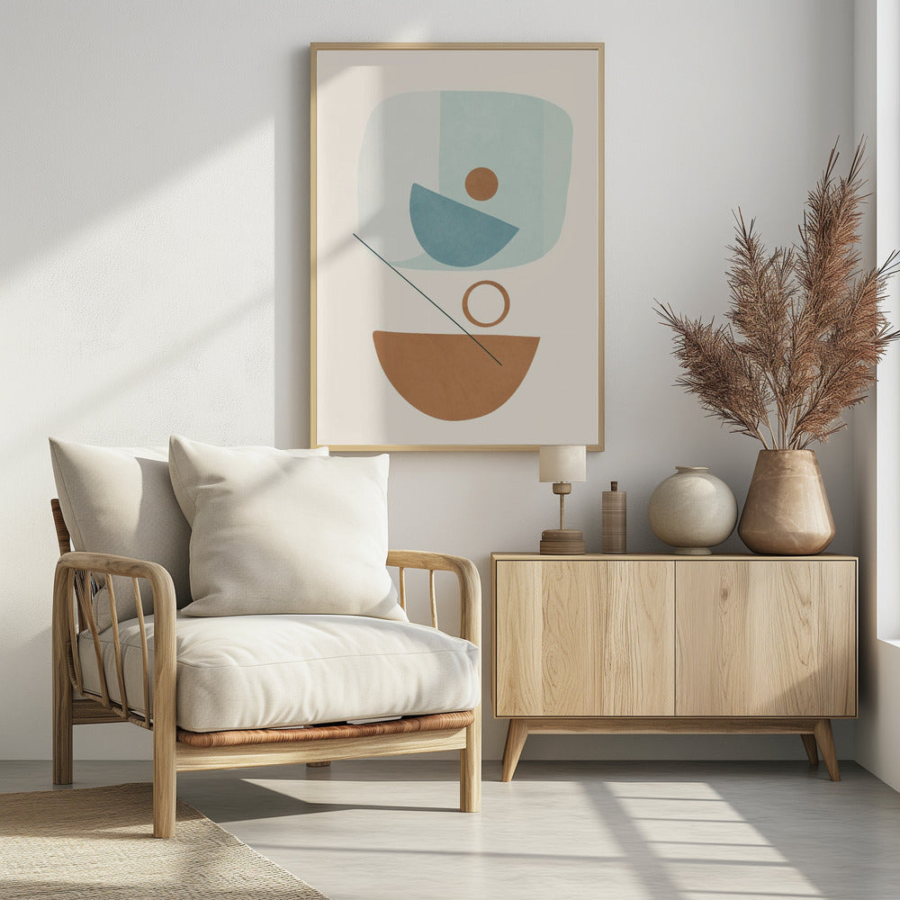 Azzurro Shapes No.4 - Poster / Art Print