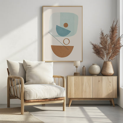 Azzurro Shapes No.4 - Poster / Art Print