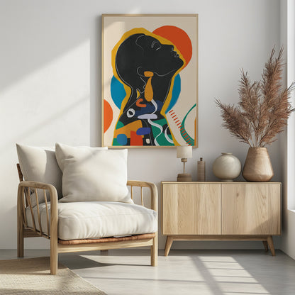 Modern Abstract Woman 1 - Poster / Art Print
