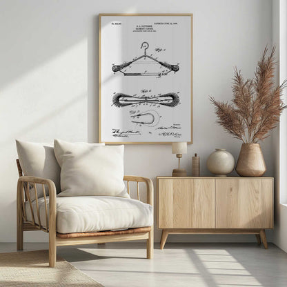 Garment Hanger Patent 1906 - Poster / Art Print