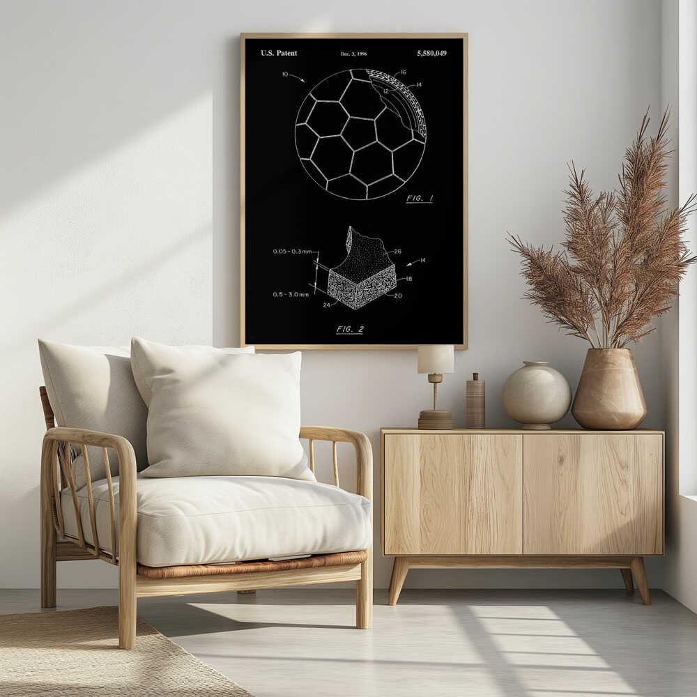Soccer Ball Patent 1996 - Poster / Art Print