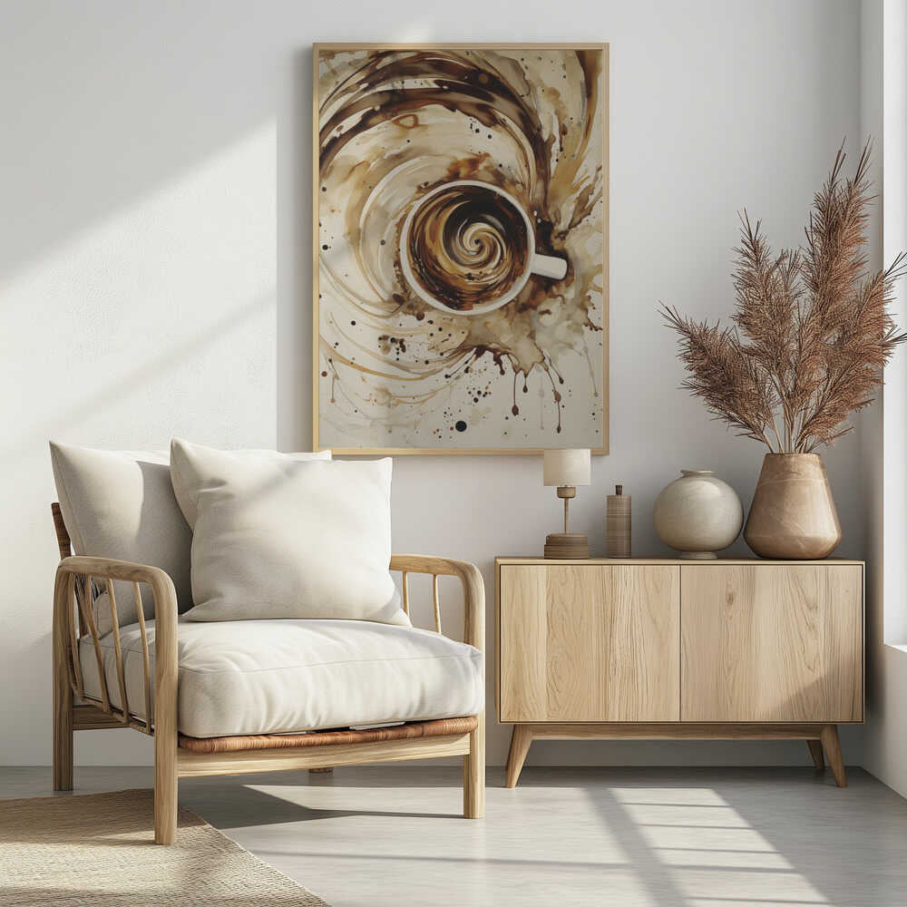 Swirling Coffee - Poster / Art Print