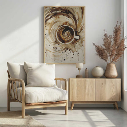 Swirling Coffee - Poster / Art Print