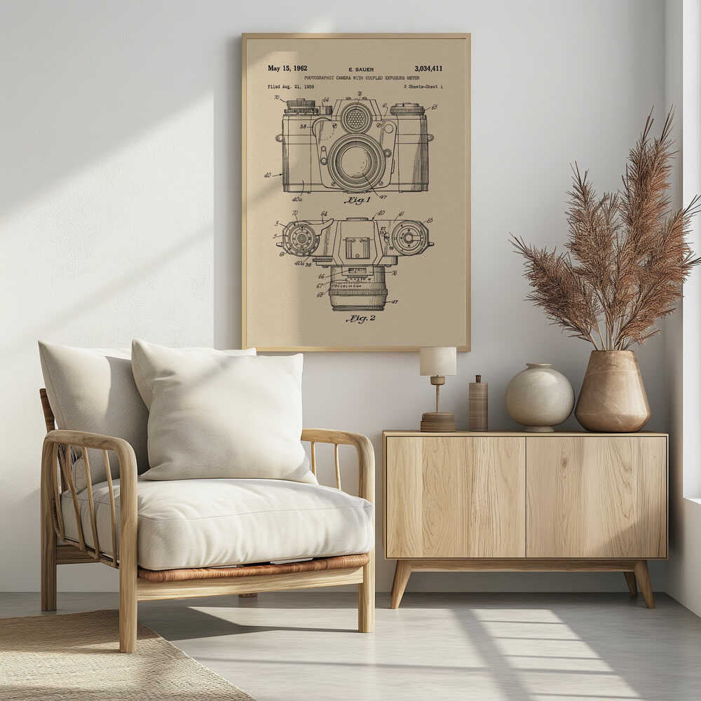 Camera Patent 1962 - Poster / Art Print