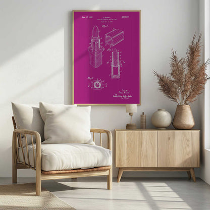 Case for Lipstick Patent 1952 - Poster / Art Print